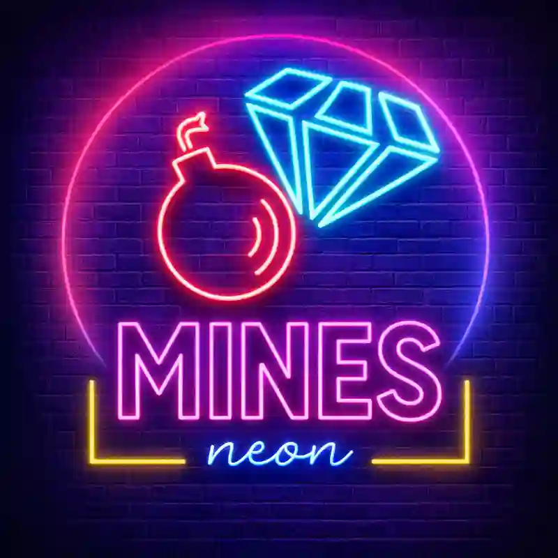 Mines Neon Casino Game 6bbet